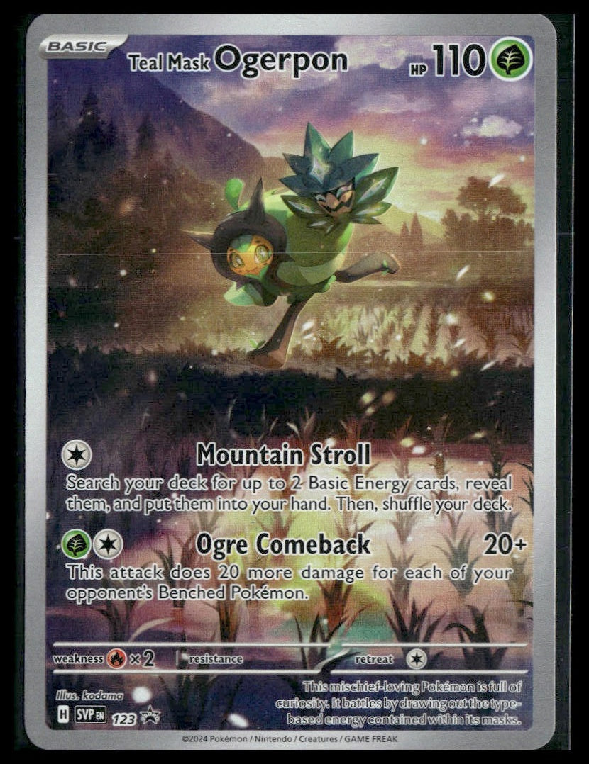 Teal Mask Ogerpon #123 Twilight Masquerade ETB Promo VLP