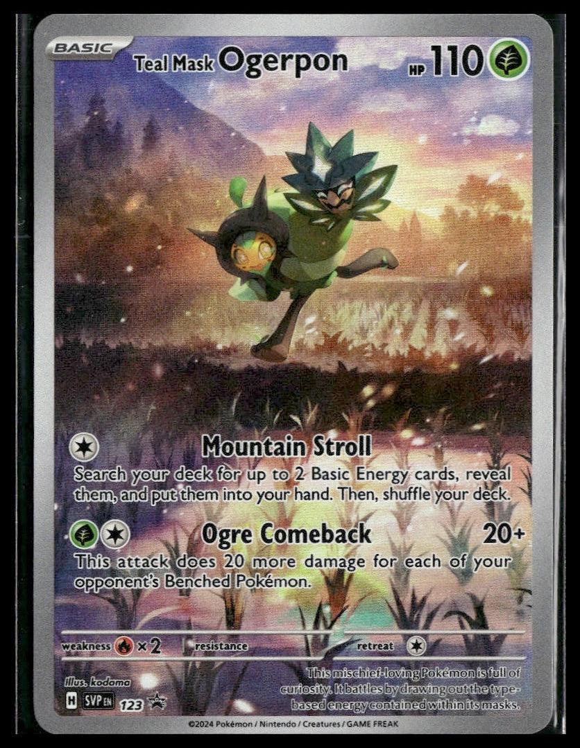 Teal Mask Ogerpon #123 Twilight Masquerade ETB Promo NM