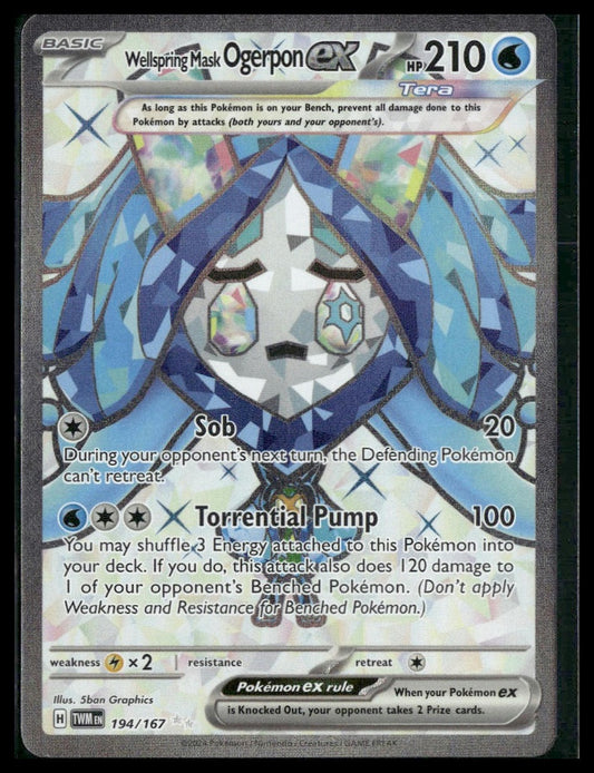 Wellspring Mask Ogerpon ex #194/167 Twilight Masquerade VLP