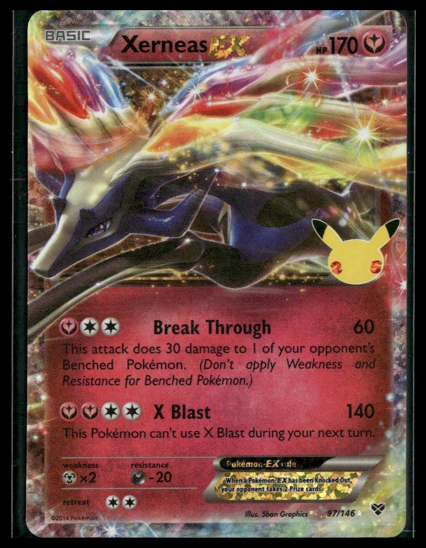 Xerneas EX #97/146 Celebrations: Classic Collection NM