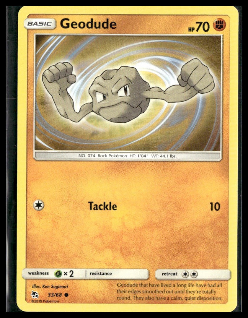 Geodude #33/68 Hidden Fates LP