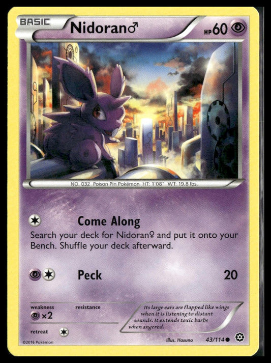 Nidoran M #43/114 XY - Steam Siege LP