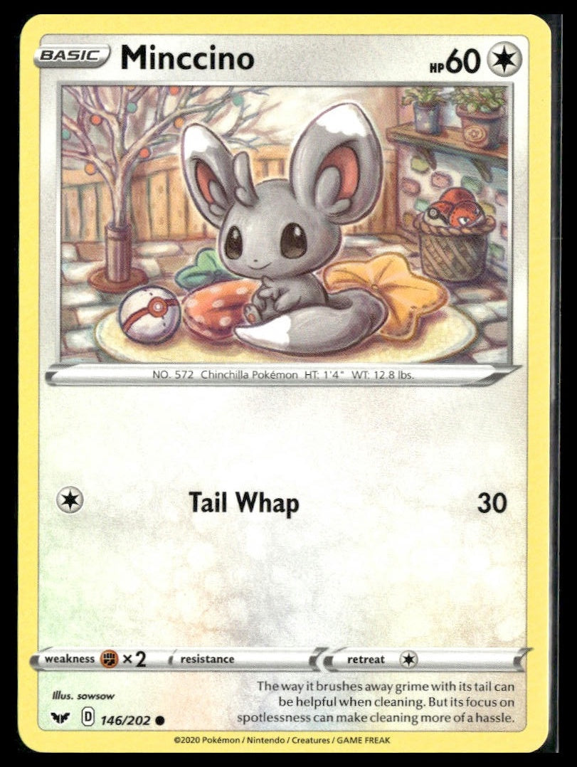 Minccino #146/202 sowsow Sword & Shield Base Set LP