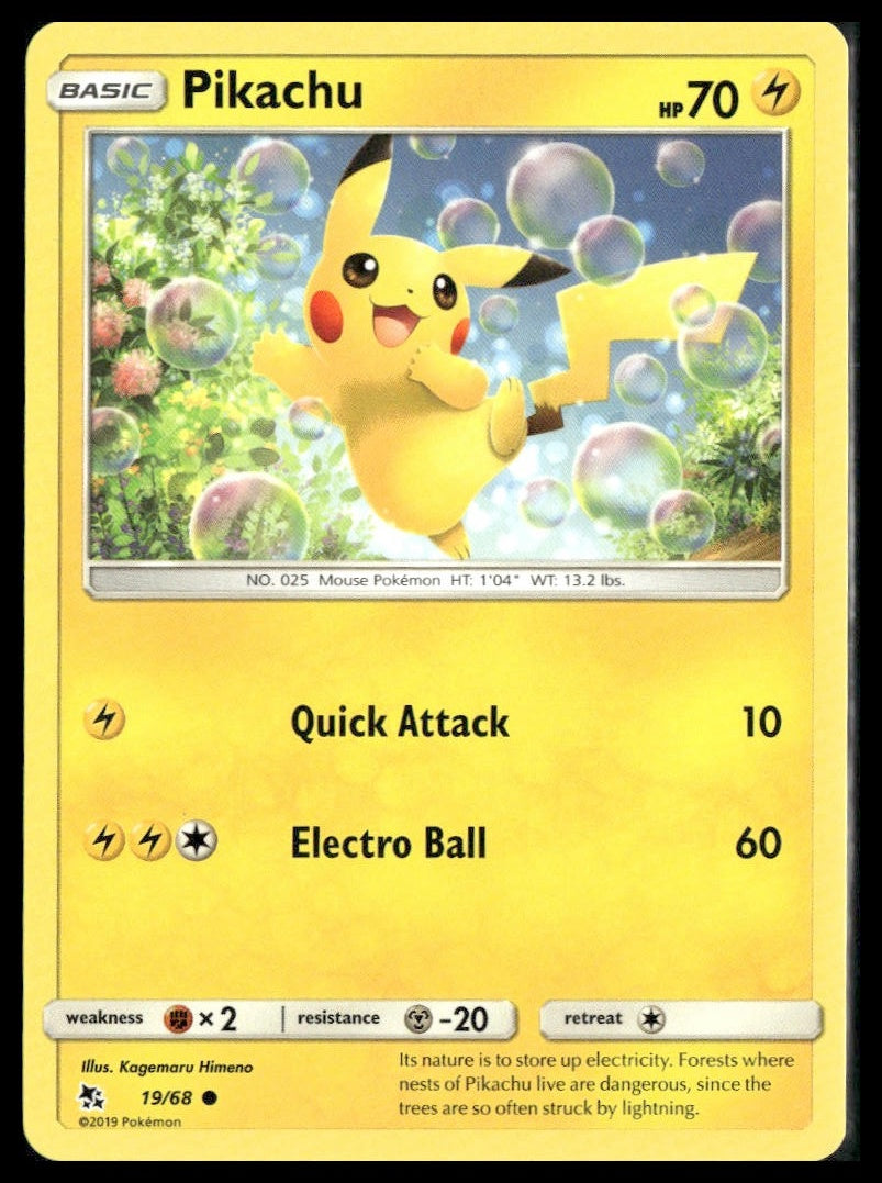 Pikachu #19/68 Hidden Fates LP