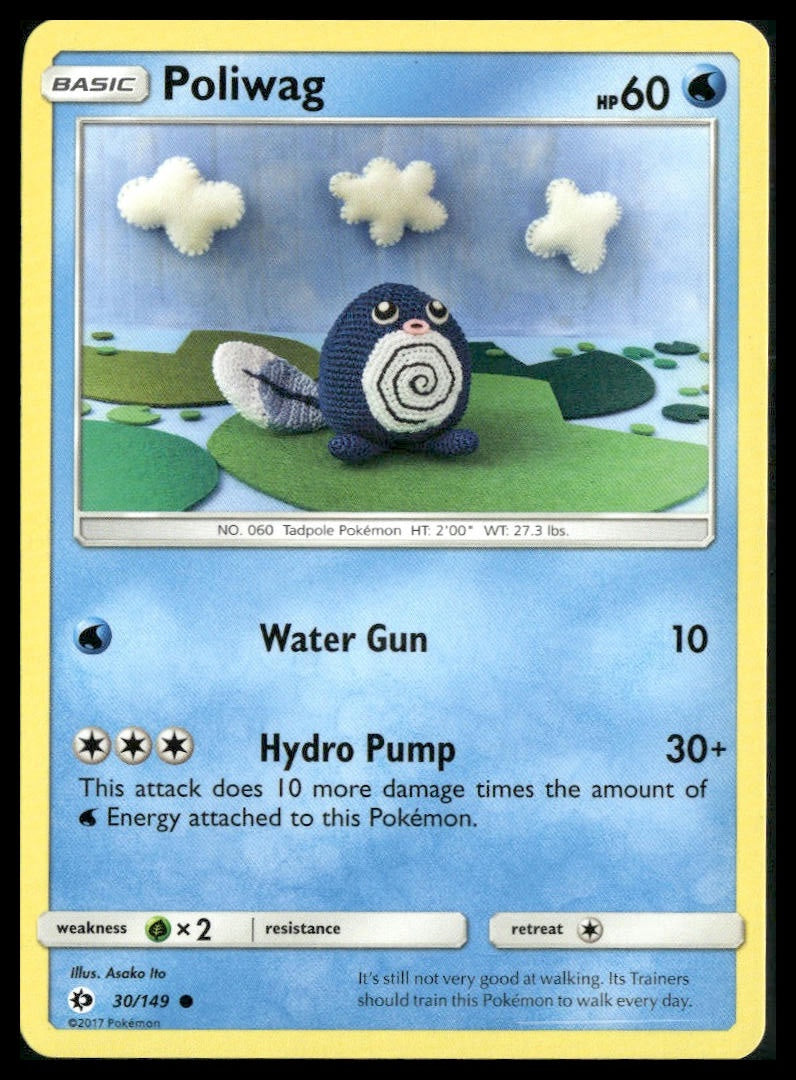 Poliwag #30/149 Asako Ito SM Base Set MP