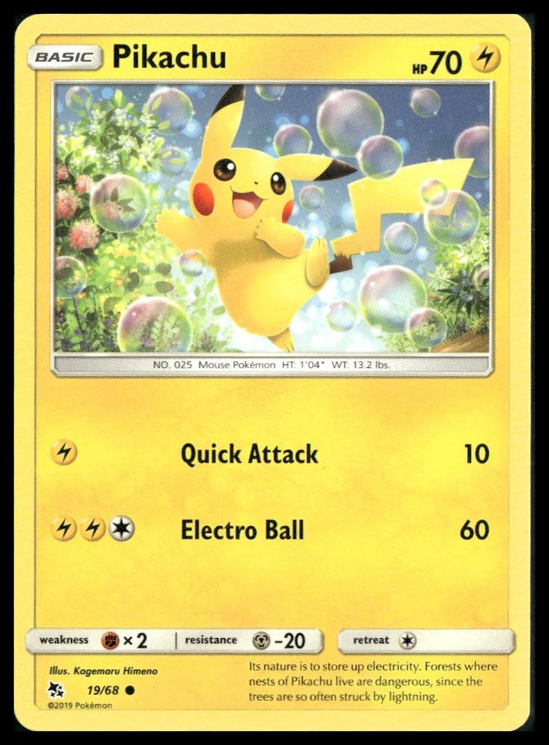 Pikachu #19/68 Hidden Fates LP