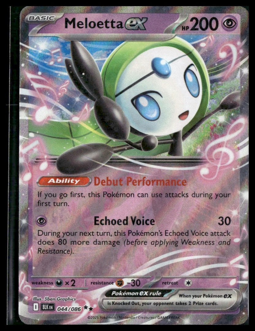 Meloetta ex #044/086 Black Bolt NM