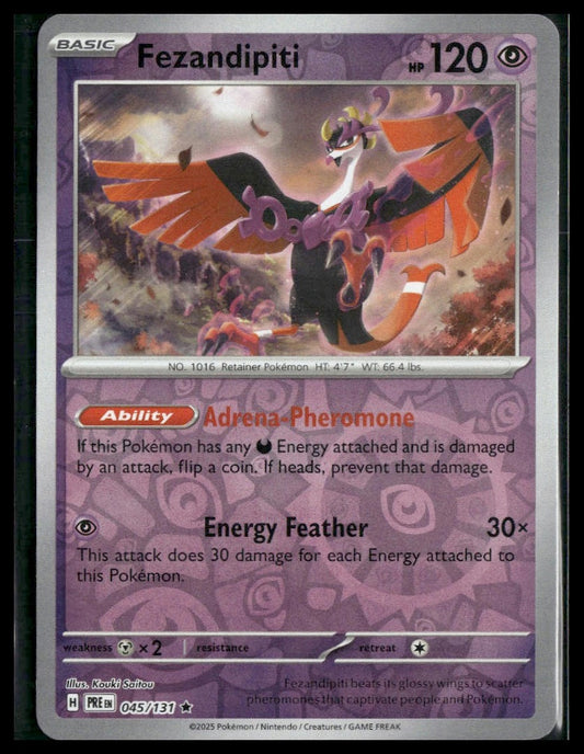 Fezandipiti #096/167 Reverse Holo Twilight Masquerade NM