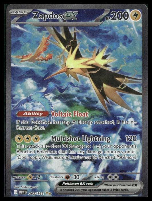 Zapdos ex #202/165 Scarlet & Violet 151 VLP