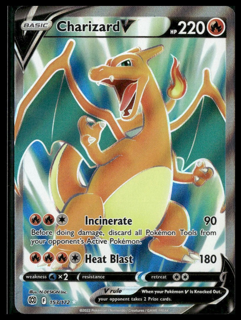 Charizard V (Full Art) #153/172 Brilliant Stars NM
