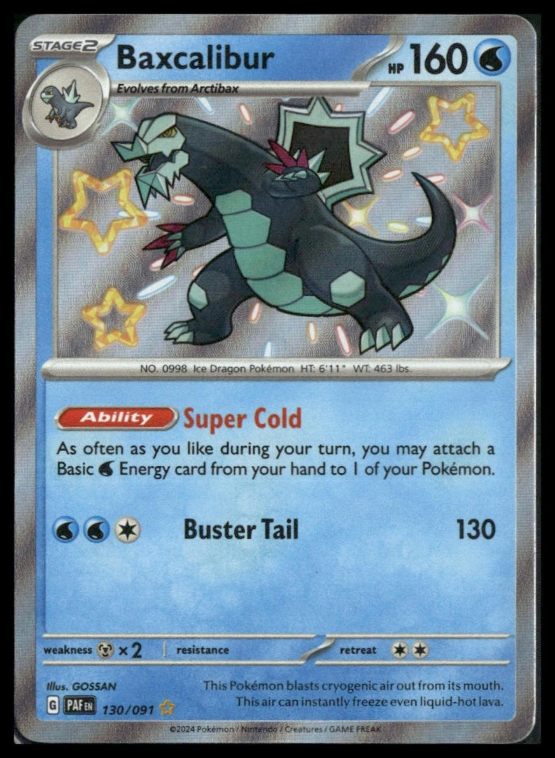 Baxcalibur #130/091 Paldean Fates NM