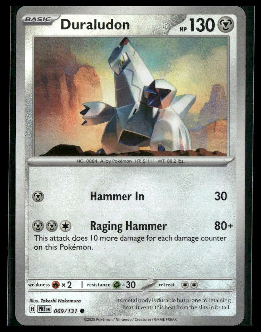 Duraludon (Master Ball) #069/131 Prismatic Evolutions NM