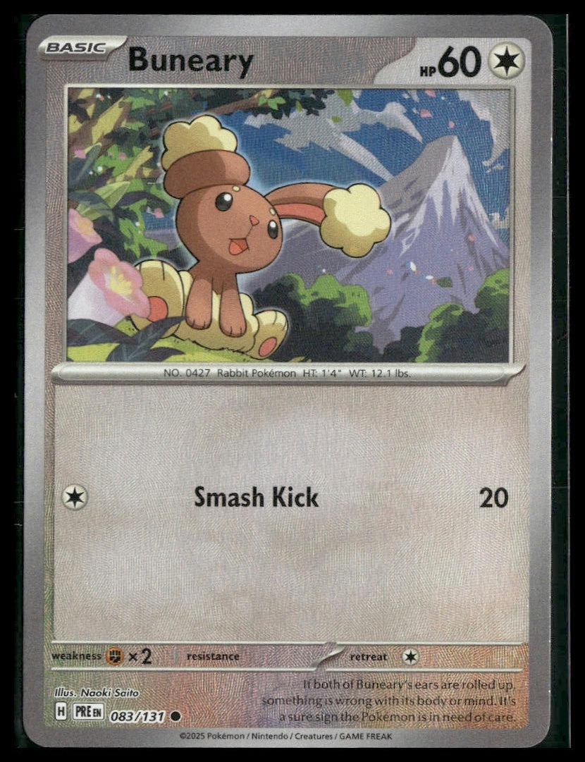 Buneary (Master Ball) #083/131 Prismatic Evolutions NM