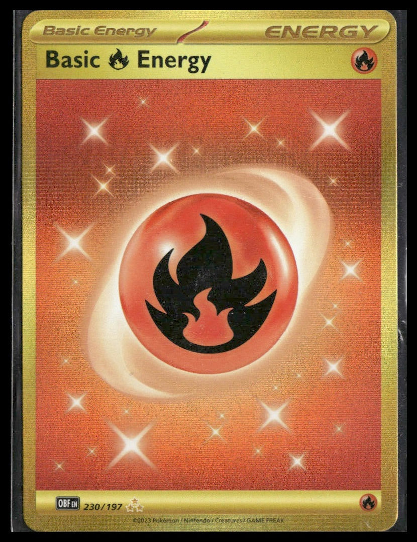 Basic Fire Energy #230/197 Obsidian Flames NM