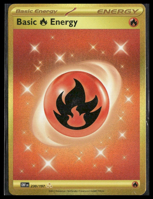 Basic Fire Energy #230/197 Obsidian Flames NM