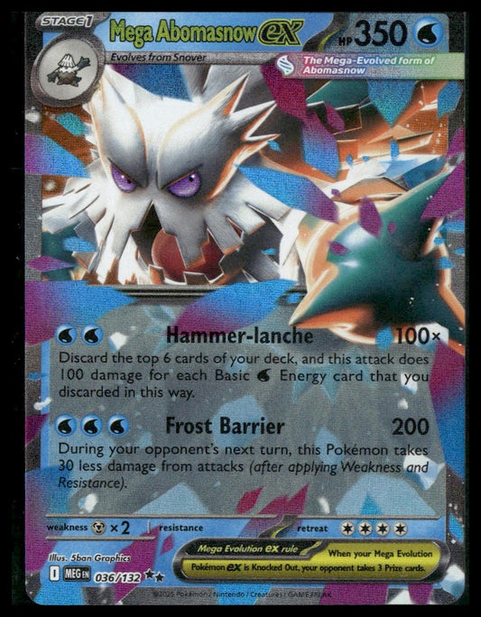 Mega Abomasnow ex #036/132 Mega Evolution NM