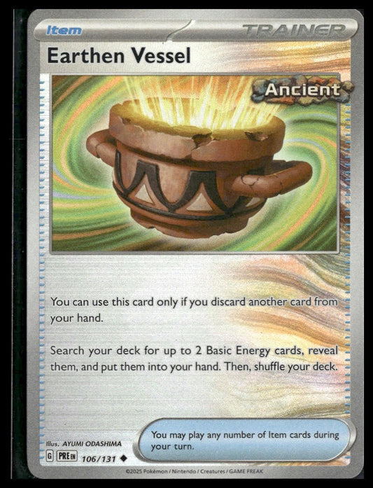 Earthen Vessel #106/131 (Poke Ball) Prismatic Evolutions NM