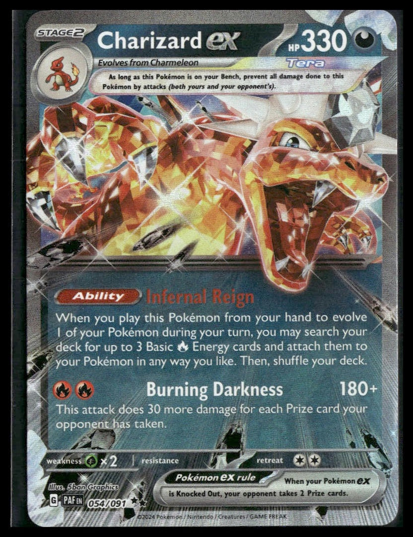 Charizard ex #054/091 Paldean Fates NM