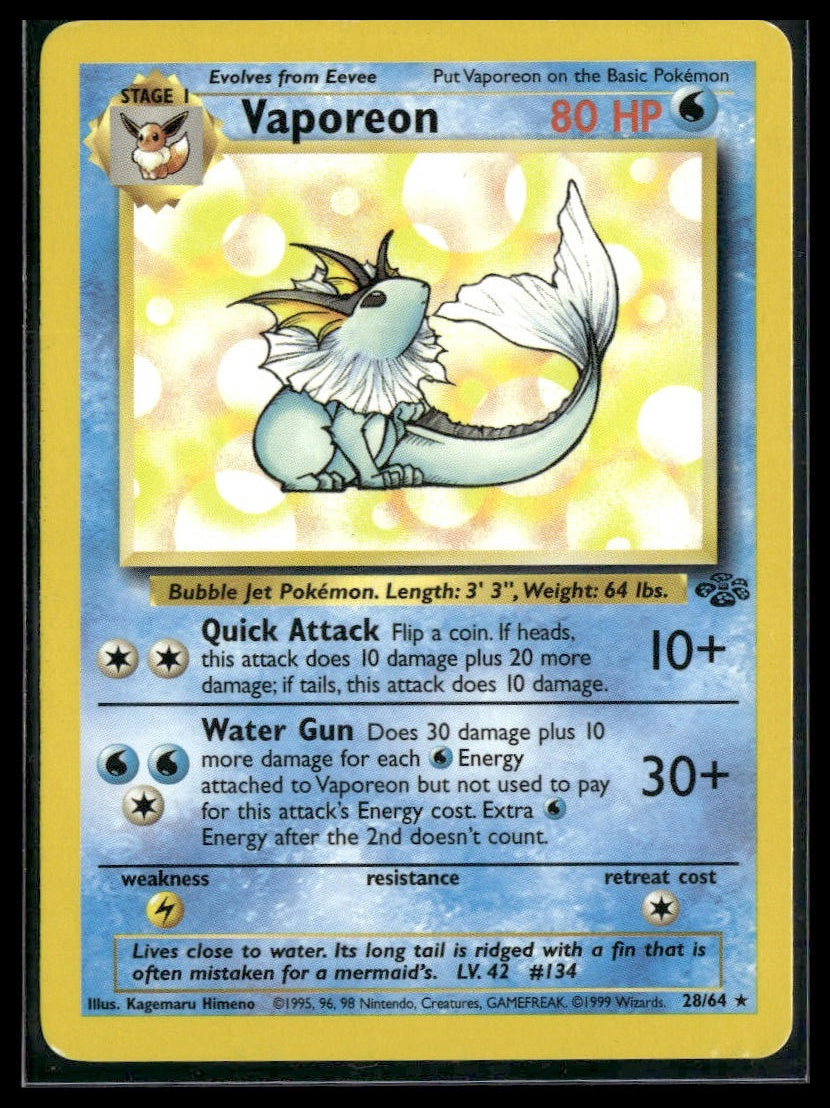 Vaporeon #28/64 Jungle LP