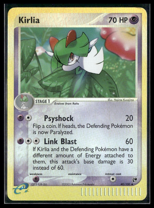 Kirlia #40/100 Reverse Holo Sandstorm LP