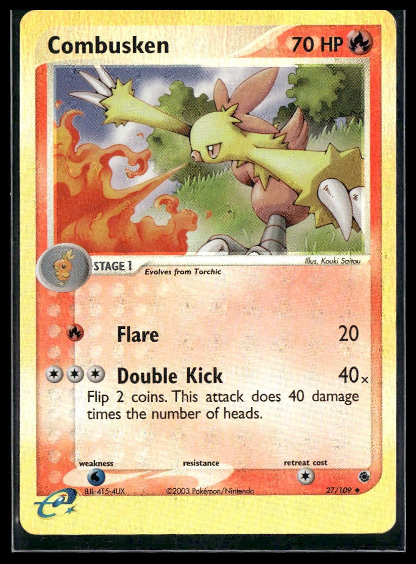 Combusken #27/109 Reverse Holo Ruby and Sapphire LP