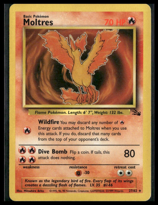 Moltres #27/62 Fossil LP