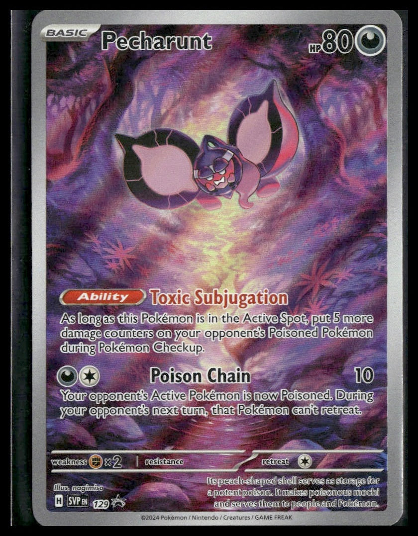 Pecharunt #129 Shrouded Fable ETB Promo VLP