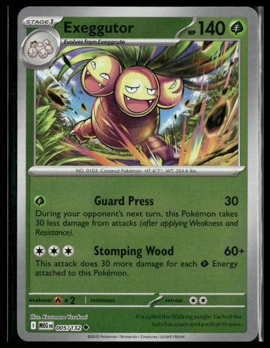 Exeggutor #005/132 Reverse Holo Mega Evolution VLP