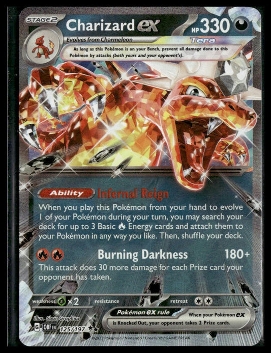 Charizard ex #125/197 Obsidian Flames NM
