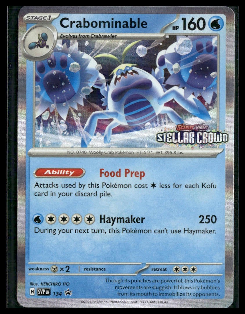 Crabominable #134 STAMP Stellar Crown Promo NM