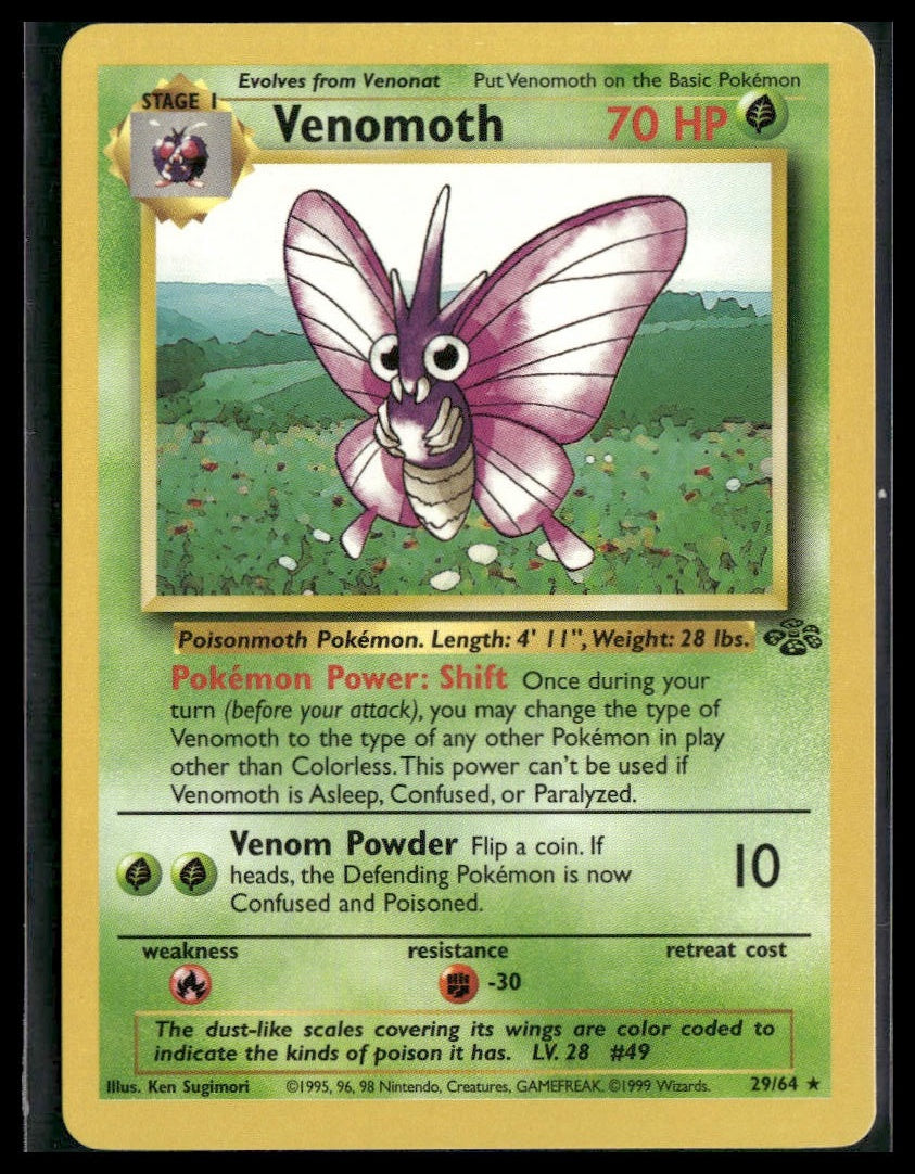 Venomoth #29/64 Jungle VLP