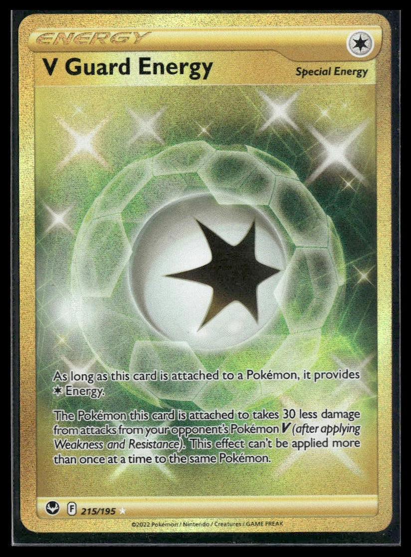 V Guard Energy (Secret) #215/195 Silver Tempest NM