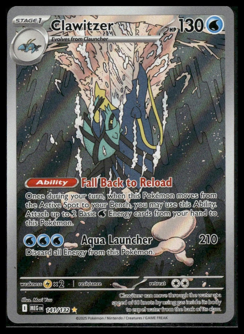 Clawitzer #141/132 Mega Evolution NM