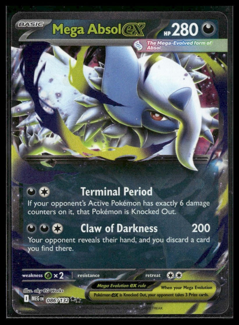 Mega Absol ex #086/132 Mega Evolution NM