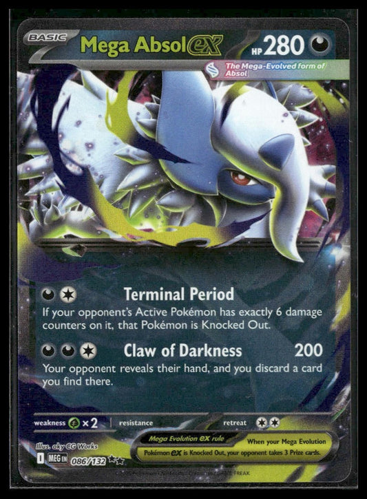 Mega Absol ex #086/132 Mega Evolution NM