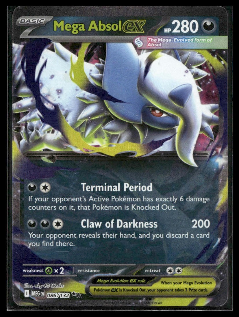 Mega Absol ex #086/132 #086/132 Mega Evolution NM