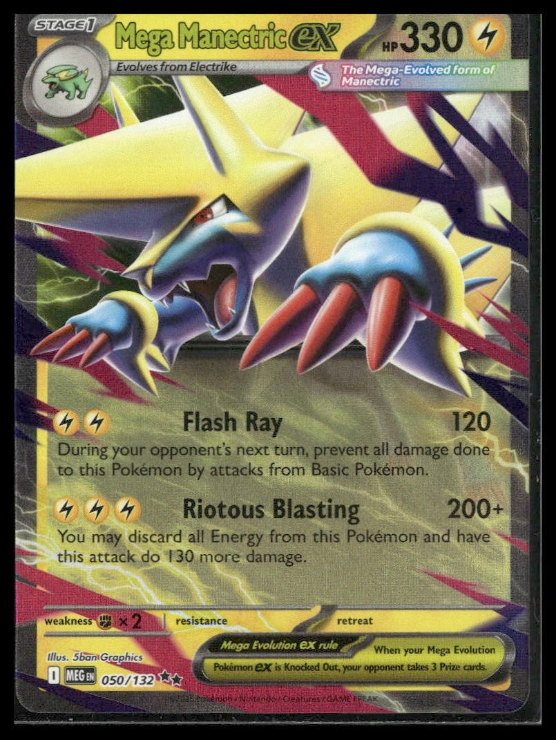 Mega Manectric #050/132 Mega Evolution NM