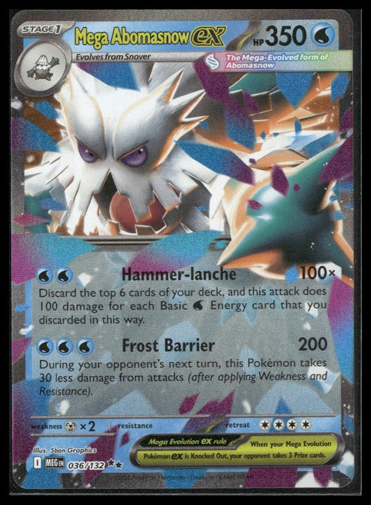 Mega Abomasnow #036/132 Mega Evolution NM