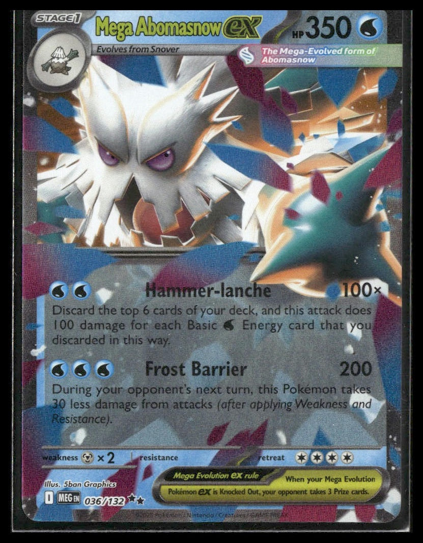 Mega Abomasnow ex #036/132 Mega Evolution NM