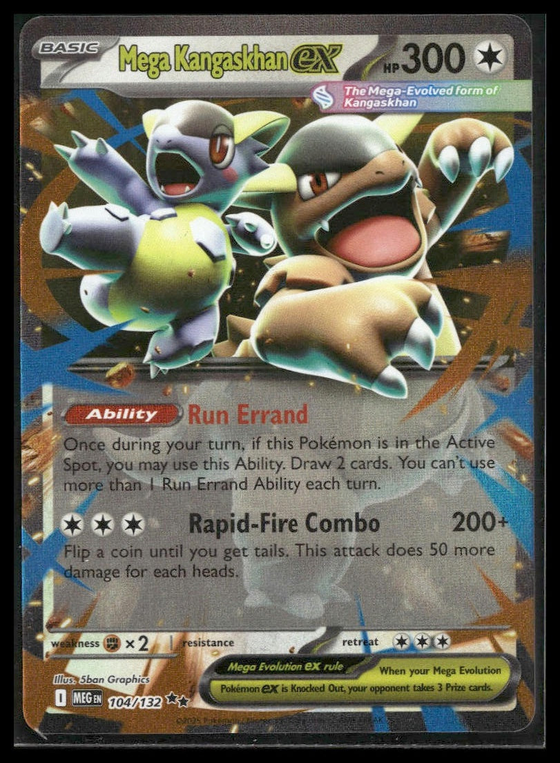 Mega Kangaskhan ex #104/132 Mega Evolution NM