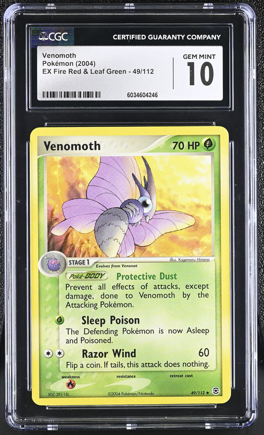CGC 10 Venomoth #49/112 2004 EX Fire Red & Leaf Green