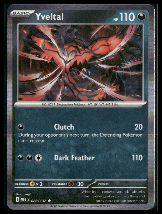 Yveltal #88/132 Mega Evolution NM