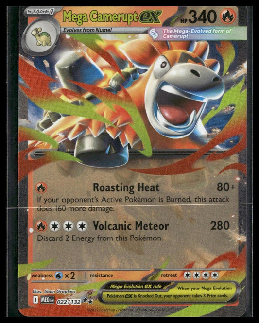 Mega Camerupt ex #24 Mega Evolution NM