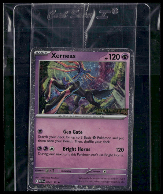 Xerneas #64/132 SEALED STAMPED Best Buy Exclusive Mega Evolution NM
