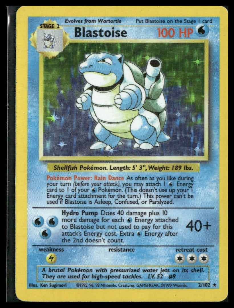 Blastoise #002/102 Base Set MP