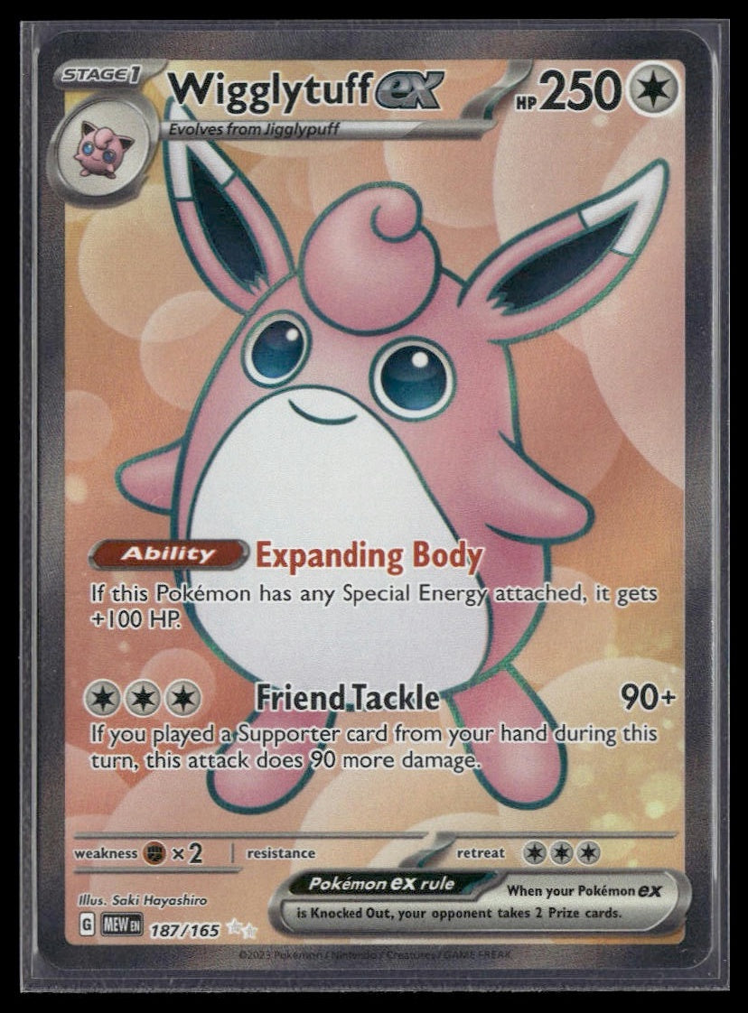 Wigglytuff ex #187/165 Scarlet & Violet 151 NM
