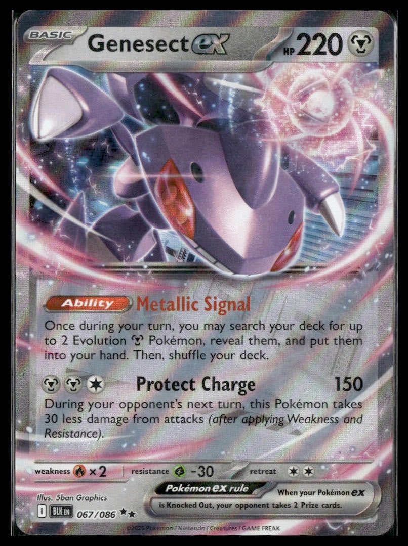 Genesect ex #067/086 Black Bolt NM