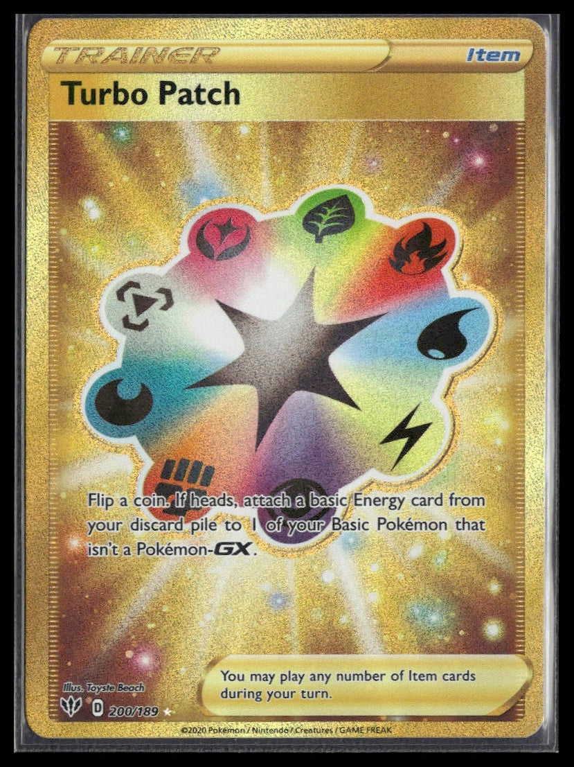 Turbo Patch (Secret) #200/189 Darkness Ablaze NM