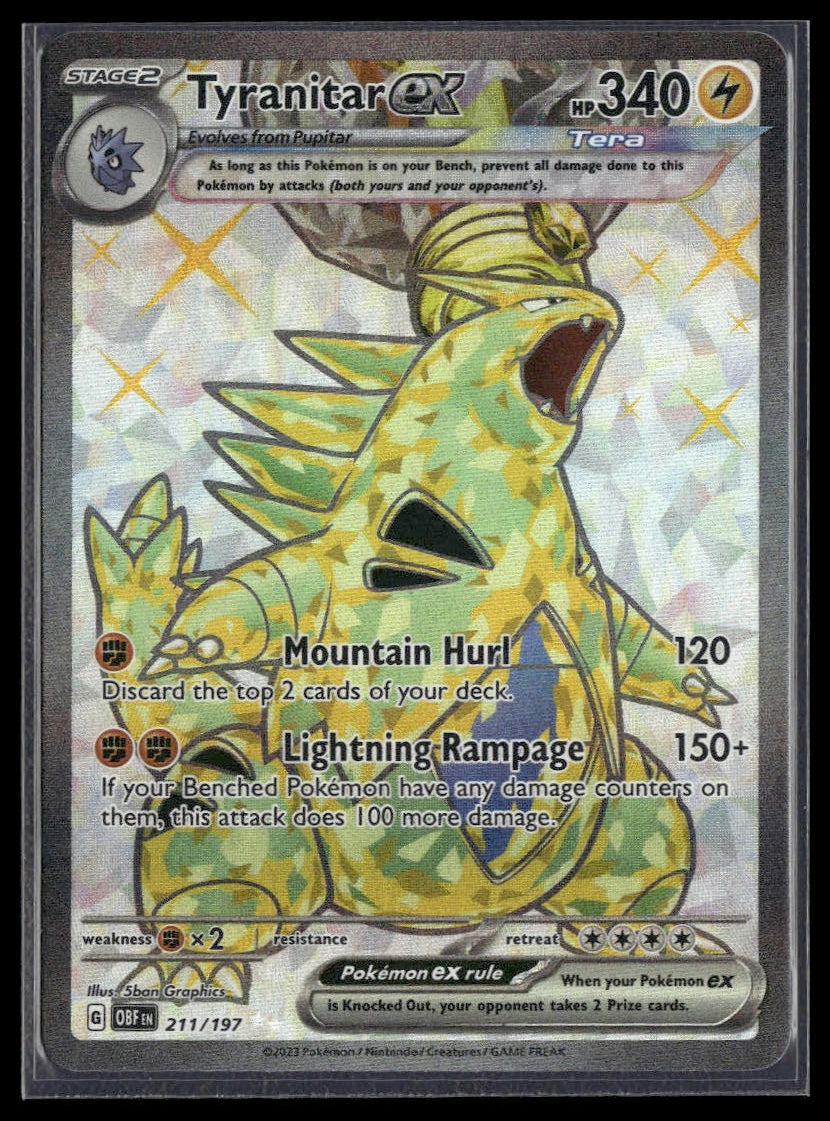 Tyranitar ex #211/197 Obsidian Flames NM