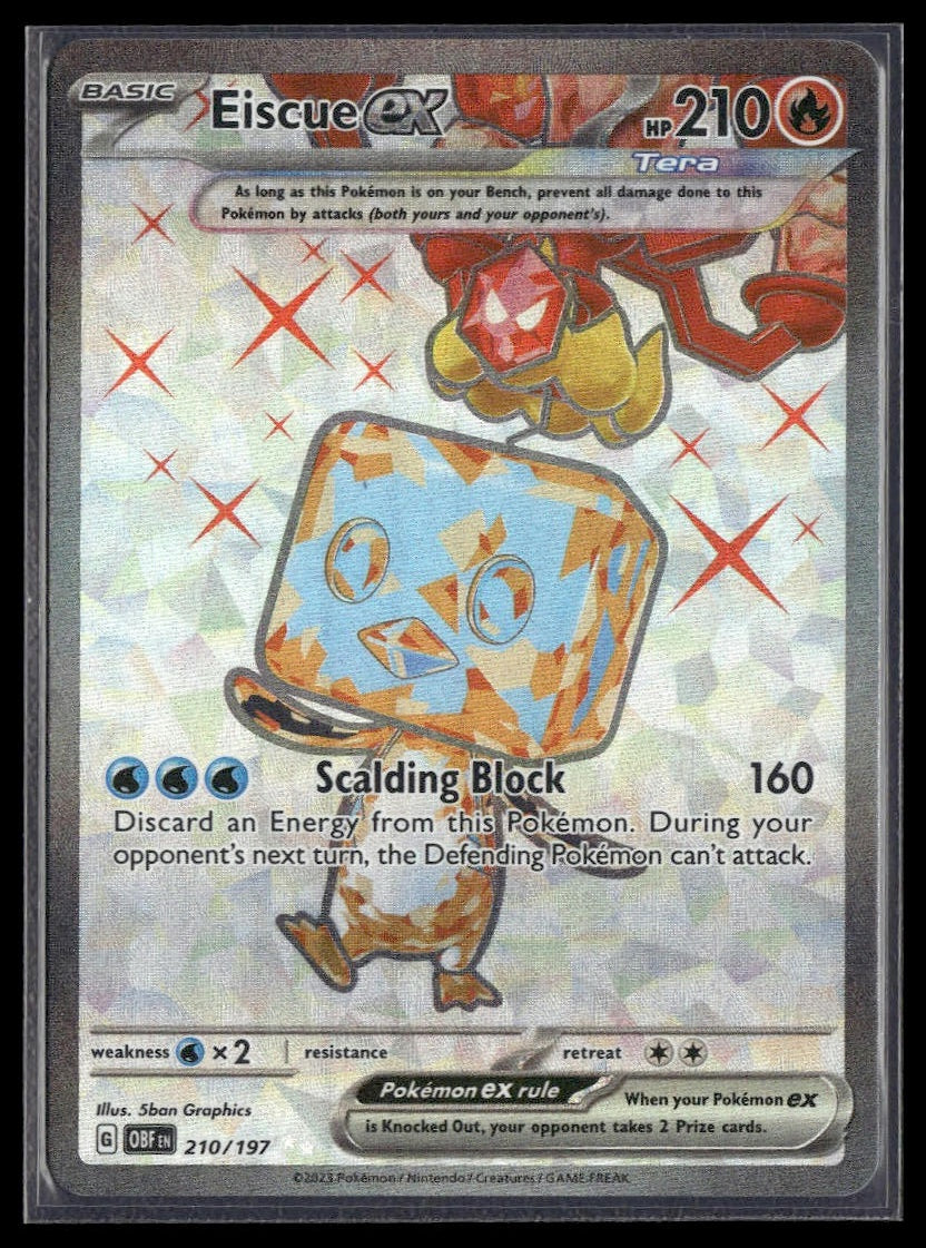 Eiscue ex #210/197 Obsidian Flames NM